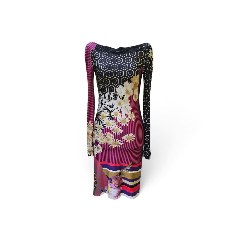 Class by Roberto Cavalli Long-Sleeve Midi Dress - Small
